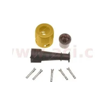 zástrčka 5 pin bajonet 1 vývod žlutý JOKON (Německo) ORIGINÁL, L