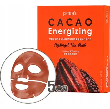 Pleťová maska Petitfee Cacao Energizing Hydrogelová pleťová maska sada 5 kusů
