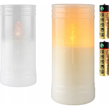 Svíčka LED Vložka Cortina EFEKT PLAMENE HŘBITOVNÍ SVÍČKA elektrická svíčka Memor