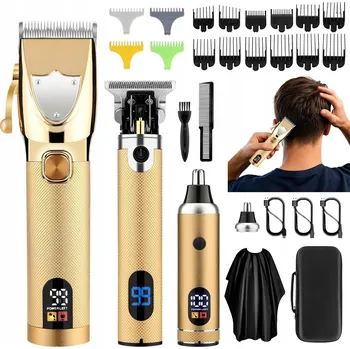 Strojek na vlasy Pánská Kadeřnická Sada Strojek Zastřihovač Vousů T-Blade Fólie Příslušenství