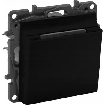 vypínač LEGRAND NILOE HOTELOVÝ MECHANICKÝ SCHODIŠŤOVÝ SPÍNAČ ČERNÝ