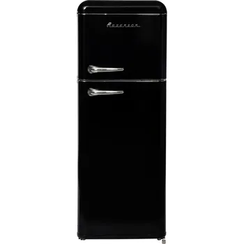 Lednice Lednice Ravanson LKK-210RB Retro 147 cm černá