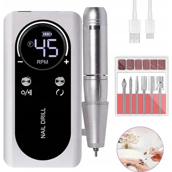 BRUSKA NA NEHTY PROFESIONÁLNÍ SILNÁ MANIKÚRA PEDIKÚRA SADA FRÉZ