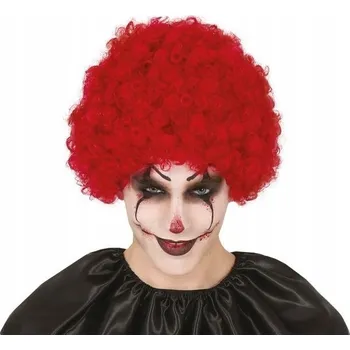 Karnevalová paruka Paruka Joker klaun Halloween červená