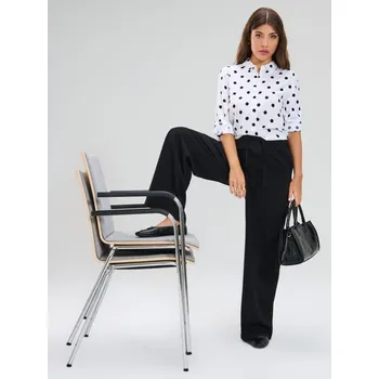 Dámské kalhoty Sinsay - Kalhoty wide leg - černá - 692FJ-99X - 692FJ-99X-XXS