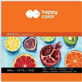 Blok Happy Color Blok pro akrylové barvy 15 x 15 cm