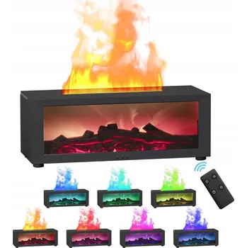 Zvlhčovač vzduchu ZVLHČOVAČ VZDUCHU KRB NOČNÍ LAMPA LED EFEKT PLAMENE + DÁLKOVÉ OVLÁDÁNÍ