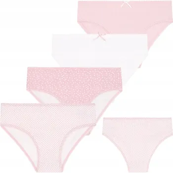 Dívčí spodní prádlo Dívčí bavlněné kalhotky - Fíky, barevné, sada 4 ks, roztomilé MORAJ, velikost 98-104