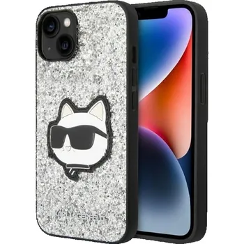 Pouzdro na mobilní telefon Zadní Kryt Karl Lagerfeld pro Apple iPhone 14 stříbrný