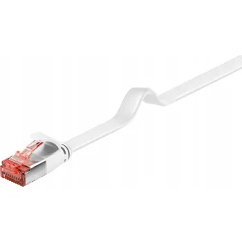 Síťový kabel Patchcord Goobay U/FTP 6 RJ45 / RJ45 0,25 m bílý