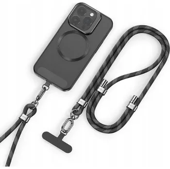 Pouzdro na mobilní telefon Univerzální šňůrka na telefon USAMS 1,6 m šedá