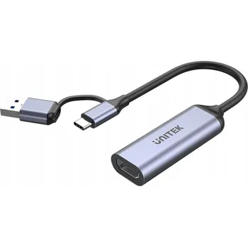 Bezpečnostní kamera Záznamová karta rekordéru Unitek V1167A video capture HDMI - USB-C/A