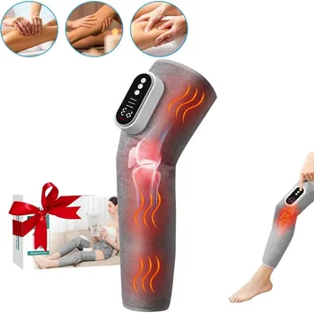 Masážní přístroj BEZDRÁTOVÝ MASÁŽNÍ PŘÍSTROJ PRO PRESOTERAPII NOHOU S NAHŘÍVÁNÍM PROTI KŘEČÍM A OTOKU