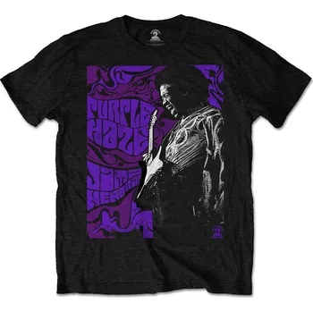 Jimi Hendrix Purple Haze Black L Tričko