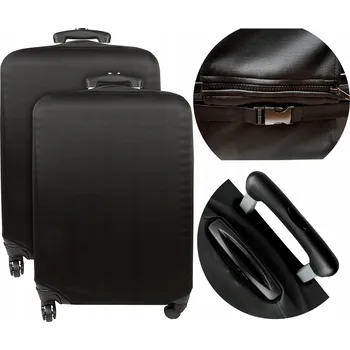 2x Pružný ochranný obal na kufr cestovní zavazadlo 73x43x27 černý