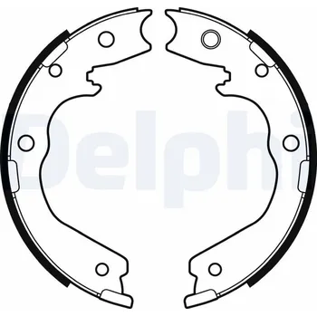 Brzdová čelist Sada brzdových čelistí, parkovací brzda DELPHI LS2137