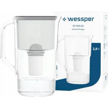 Filtrace vody Filtrační konvice Wessper D1 SOLID 2,8 l šedá + filtr