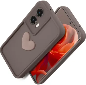 Pouzdro na mobilní telefon Zadní Kryt KrainaGSM pro Motorola Moto G85 hnědý