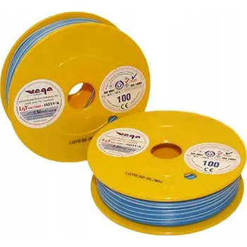 elektrický kabel Kabel LGY/H05V-K 0,50 mm2 100 m Modro-Bílý