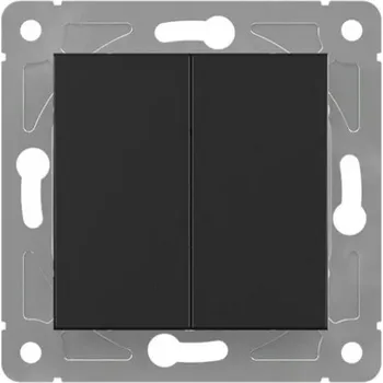 vypínač Schodišťový vypínač Klasik, Zápustný Elektromalt černý QAD1009B