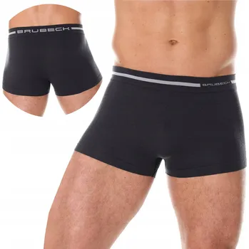 PÁNSKÉ BOXERKY Brubeck Merino Krátké Kalhoty Slipy Termoaktivní Vlněné - L