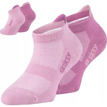 2x Protiskluzové Ponožky ABS Dětské na WF Akrobacii Balet 24-29 STOPKA