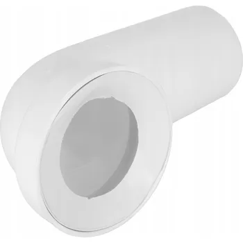 Kanalizační potrubí WC koleno 110 mm 90° ODPADNÍ TRUBKA Kanalizační přípojka pro toaletu BÍLÉ