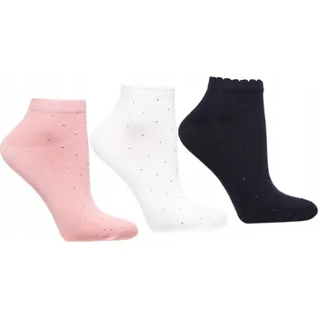 Ponožky MORAJ Kotníkové Ponožky Ponožky s krystaly Barevné 3-páry 38-41