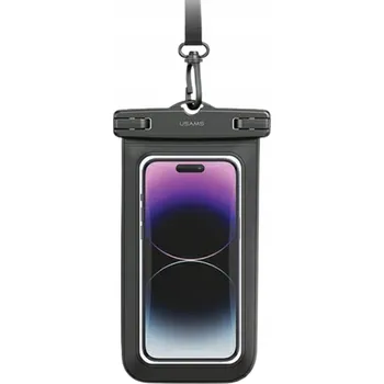 Pouzdro na mobilní telefon USAMS Pouzdro univerzální vodotěsné 6.7" IP68 černé