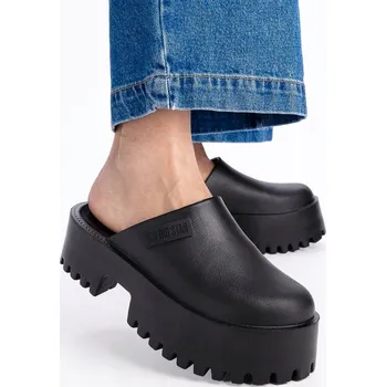 Dámská obuv BIG STAR NN274014 Dámské sportovní nazouváky / pantofle na platformě černé velikost 41