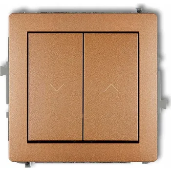 vypínač Žaluziový vypínač pod omítku Karlik zlatý 8DWP-8