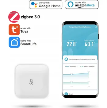 MINI Zigbee senzor teploty a vlhkosti Tuya