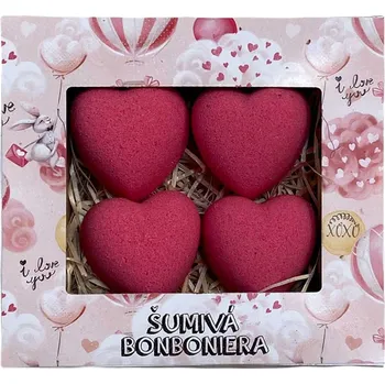 Kosmetická sada Kosmetický balíček - šumivá bonboniéra 4x30 g