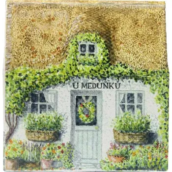 Mýdlo Mýdlový meduňkový domek - tuhé mýdlo 80 g s vůní meduňky