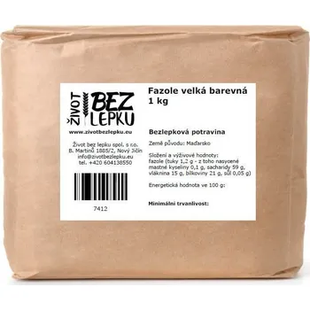 Příloha Život bez lepku - Fazole velká barevná 1000 g