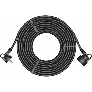 Napájecí kabel Prodlužovací Kabel navíjecí 30m 3x1,5 v GUMĚ 1 zásuvka černý PAWBOL