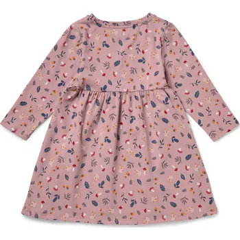 Dívčí šaty 714197 - Tchibo - Dětské žerzejové šaty - pro miminko - vel. 74/80 - barva: růžová