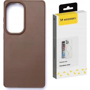 Pouzdro na mobilní telefon Pouzdro Wozinsky Carbon Fibre Case s MagSafe na Samsung Galaxy S25 - hnědé