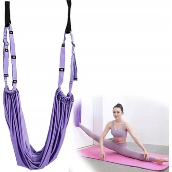 Lano na JÓGU do Vzduchu PILATES BALET GYMNASTIKA Fitness Pro Ženy Fialové