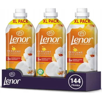 Aviváž Sada Lenor změkčující tekutá aviváž Orchid Vanilla 144 praní 3x1,2 l