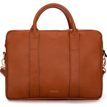 Dámská aktovka Dámská kožená hnědá taška FL10 DULCE VINTAGE BROWN Velikost: ONE SIZE