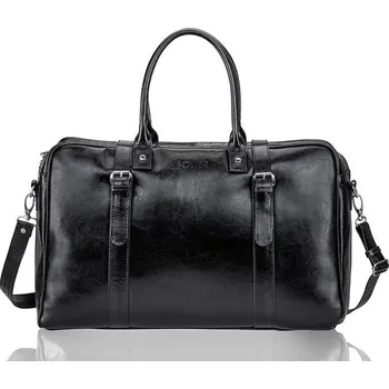 Pánská aktovka Pánská černá kožená taška SL16 BLACK Velikost: ONE SIZE