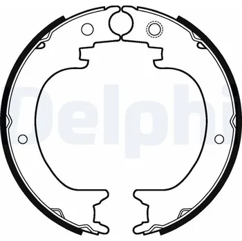 Brzdová čelist Sada brzdových čelistí, parkovací brzda DELPHI LS2121