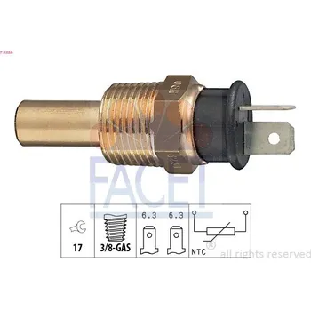 Čidlo automobilu Snímač, teplota chladiva FACET 7.3228