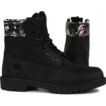 Dámská zimní obuv Dámské zimní boty TIMBERLAND HERITAGE 6 IN WATERPROOF BOOT BLK NUBUCK W