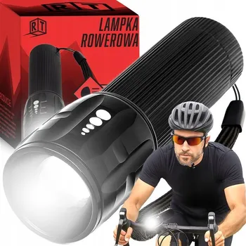 Cyklosvítilna Přední světlo na kolo RETOO černé, LED, na baterie, 2 režimy