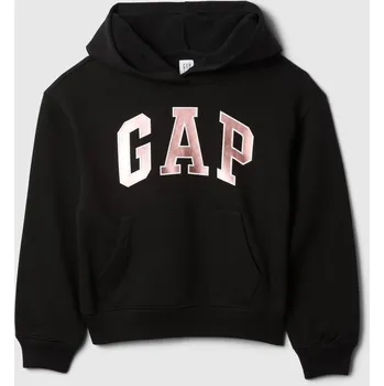 Chlapecká mikina Dětská bavlna dětská mikina GAP černá, velikost XL