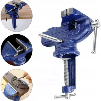 Svěrák Otočné stolní svěrák modelářský 80 mm otočný o 360°