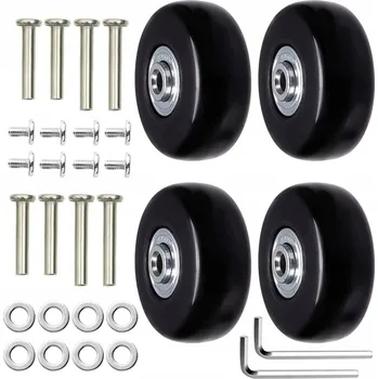 ZESTAW KÓŁEK PRO KUFR A OPRAVNÉ DÍLY ZAVAZADEL KUFRŮ TAŠEK 4KS 50mm