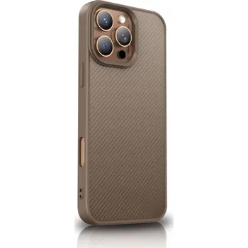 Pouzdro na mobilní telefon Pouzdro Wozinsky Carbon Case s MagSafe pro Samsung Galaxy S25 Ultra - hnědé